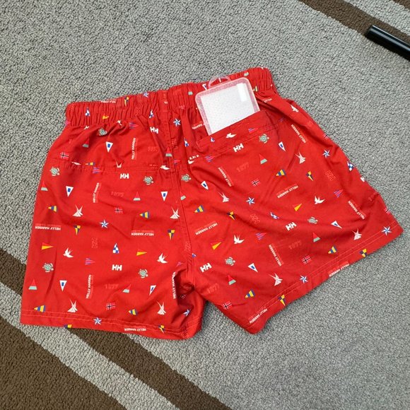 Helly Hansen Men's Swim Shorts Cadiz Swim Trunk in Red S/P  - 1J1877-79 - Picture 5 of 5